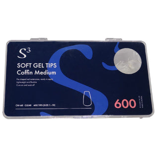 S3 Gel Tips - Coffin Medium