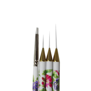 Nail Art Brush (4pcs) - Flowers