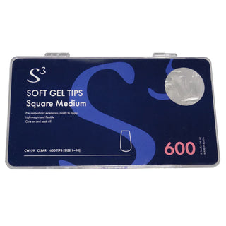 S3 Gel Tips - Square Medium