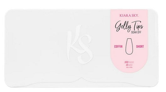 Kiara Sky - Gelly Tips Box 500pcs - Coffin SHORT