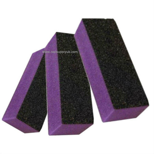 3 Way Purple Nail Buffer Pack of 10-Nail Supply UK